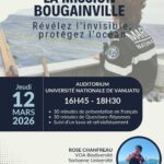 Poster pour la présentation de la mission Bougainville à l'Université Nationale du Vanuatu, Port-Vila